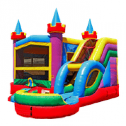 JktOXZtQ 811113276 Enchanted 5-1 Bounce House with Slide
