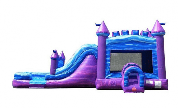 Mega Purple Bounce House with Slide