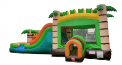 Mega Tropical Bounce House with Slide