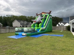 IMG 3834 1753190922 New!! 22' Huger Swamp Gator Dual Lane Water Slide