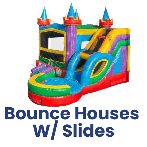 bounce house with slide
